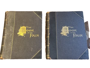 "Book of the Fair" 1893 Chicago World's Columbian Bancroft Two Volume Edition - Picture 1 of 18