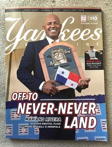 NY YANKEES PROGRAM MARIANO RIVERA HALL OF FAME HOF 2019 MAGAZINE - Picture 1 of 3