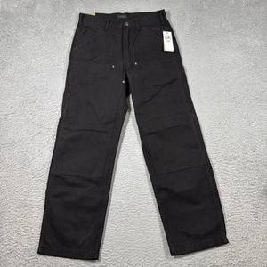 Salopette Polo Ralph Lauren pantalone doppio ginocchio uomo 29x30 nero tela pesante nuova con etichetta - Foto 1 di 15