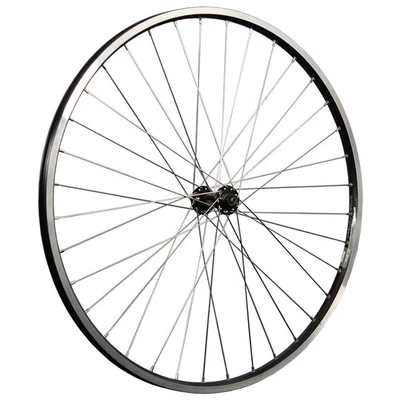 Laufrad 28 Zoll Vorderrad Hohlkammer Felge geöst Shimano Cues QC400 schwarz Disc - Bild 1 von 4