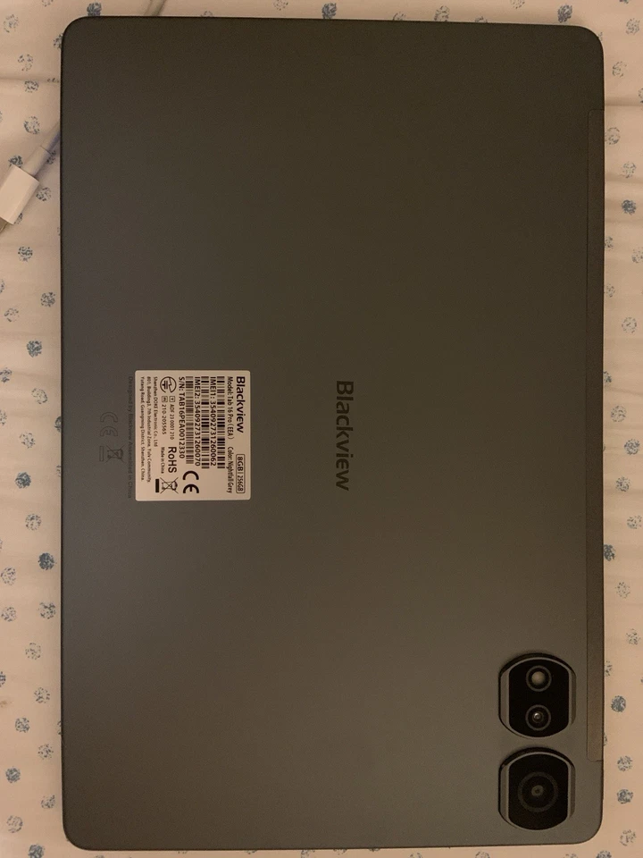 Blackview Tab 16 Pro 11" Android 14 WiFi+4G 256 GB 24 Ram con custodia - Immagine 1 di 1