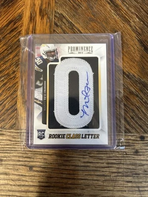 Manti Te’o 2013 Panini Rookie Class Letter Jumbo Patch, Signed and Numbered /102 - Image 1 of 2