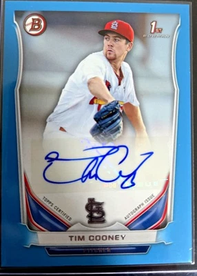 2014 BOWMAN TIM COONEY BLUE ROOKIE AUTO /500 ST. LOUIS CARDINALS - Image 1 of 2