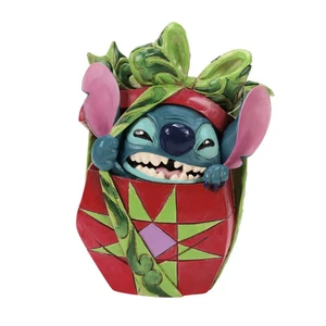 Jim Shore Disney STITCH TEARING PRESENT - HOLIDAY MISCHIEF 6016884 NEU 2025 - Bild 1 von 4