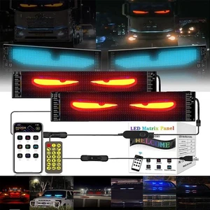 2X Devil Eyes Light for Car- LED Display Screen DIY Truck Windshield Eyes Lights - Picture 1 of 10