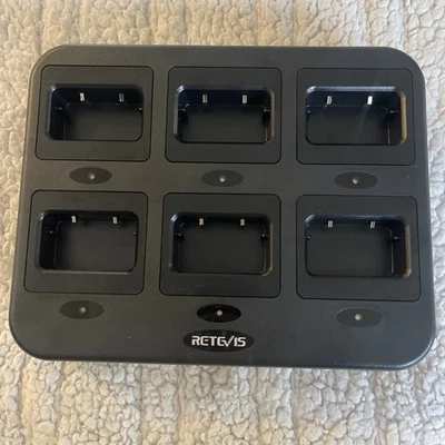 New No Box Retevis Walkie Talkie 6 Way Charger Model RTC21, No DC Adapter - Image 1 of 2