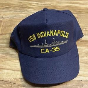 USS INDIANAPOLIS CA-35 1932-1945 U.S NAVY SHIP HAT OFFICIAL MILITARY CAP Hat - Picture 1 of 2