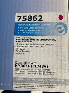 Elite Compatible HP 307A CE741A Magenta Print Toner Cartridge NEW Sealed - Picture 1 of 1