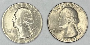 Juego de cuartos P and D Washington 1973 - Imagen 1 de 2