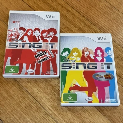 High School Musical Disney Sing It Nintendo Wii Juego con Manual - PACK 2 Foto 1 de 4