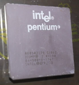 CPU Intel Pendium CERAMIC A80502120 ICOMP 86450048-1767 - Afbeelding 1 van 2