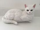 Large White Cat Ornament Persian Vintage Retro Mcm Kitsch
