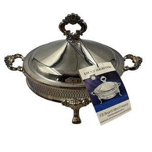NUOVO Vintage 1883 FB Rogers Silver Plated Duo Server 02780 Elegantemente Versatile - Foto 1 di 9