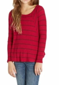 $45 Billabong Roaming Free Thermal Top Red White Sz XXS NWT Girls Color Choice - Picture 1 of 13