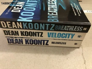 Breathless Velocity & Relentless by Dean Koontz Paperback LOT148 148BK7812 - Picture 1 of 7