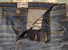 The Stronghold Los Angeles Faded distressed denim cotton jeans pants Waist 36