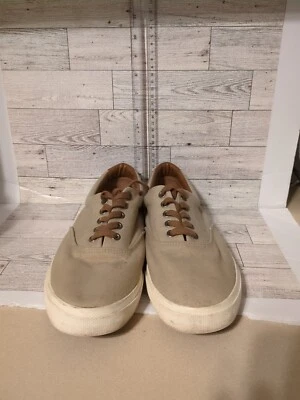 Vtg ADULT MENS sz10THOM McAN MONTROSE FULL LACE UP CASUAL TAN SHOES BOAT SHOES  - Image 1 of 4