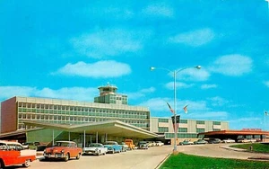 SCARCER LOVE FIELD TERMINAL, AEROPUERTO, DALLAS, TEXAS, POSTAL VINTAGE (T1244) - Imagen 1 de 2