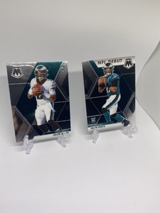 2020 Mosaic Jalen Hurts Rookie RC & NFL Debut #265 & 222 Eagles