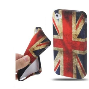 Futerał ochronny TPU do telefonu komórkowego iPhone 4 4S 4G Anglia - Zdjęcie 1 z 4