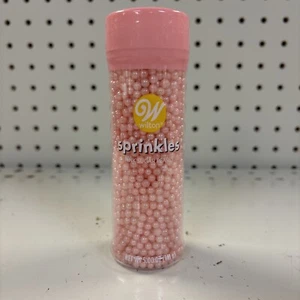 Wilton Pink Sugar Pearls, 5 oz. - Picture 1 of 2