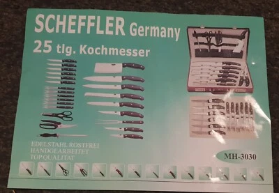 Scheffler Messerset 25 Tlg Van Cleef 18/10 Stainless Steel - Bild 1 von 4