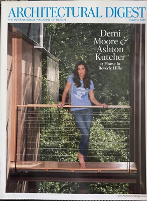 Architectural Digest March 2007 Demi Moore & Ashton Kutcher Ohio Farm - Image 1 of 2