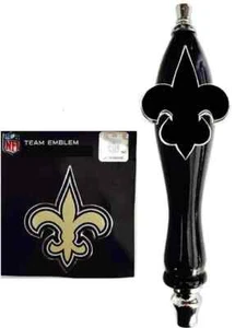 New Orleans Saints Fußball Emblem & Bier Zapfhahn Griff für Kegerator Wasserhahn KIT - Bild 1 von 1