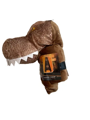 "Manta con capucha Jurassic World T Rex (30"" x 50"") marrón" Foto 1 de 4