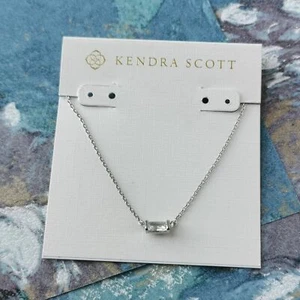 Kendra Scott Juliette Silver White Crystal Pendant Necklace - Picture 1 of 3