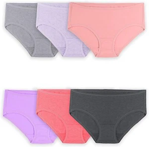 Fruit Of The Loom Womens 360 Stretch Comfort Cotton Hipster Panty Assorted 6 Pac - Picture 1 of 4