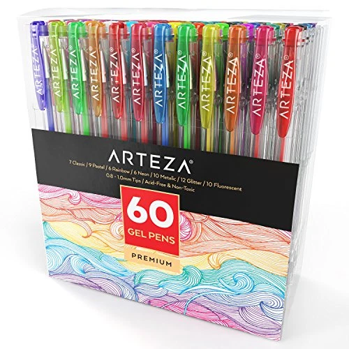 Arteza ARTZ8001 Gel Pen, Assorted - 60 Pack - Image 1 of 1