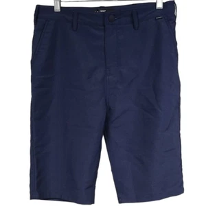 Hurley Nike Dri-Fit Hybrid Walkshort 11" Navy Blue Chino Twill Shorts Boys 20 - Picture 1 of 9