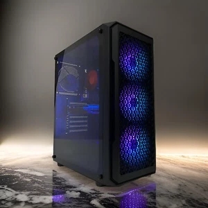 Nvidia Gaming PC Computer RTX 3060 12GB Graphics AMD Ryzen 16GB RAM + 1TB SSD M2 - Picture 1 of 11