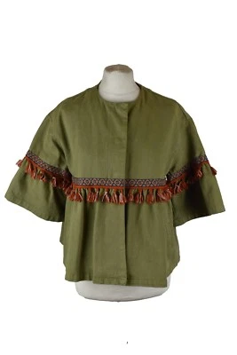 ZARA BASIC Green Jacket size S Womens - Image 1 of 4