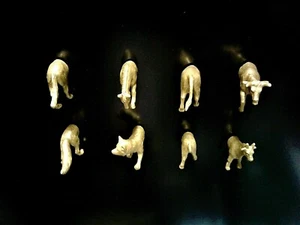 Gold Animals Boho Chic Place Card Photo Holder Fridge Magnet Cow Horse Fox Goat - Picture 1 of 11