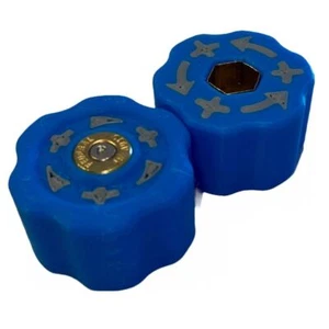 Perillas de medición de polvo HEX45 para Dillon RL550 XL650 XL750 1050 PAQUETE DE 2 - Imagen 1 de 6
