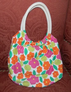 Girl's Floral Canvas Purse - Picture 1 of 2