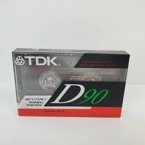 TDK D90 leere Audiokassettenbänder 90 Minuten hohe Ausgabe (BRANDNEU VERSIEGELT) - Bild 1 von 4