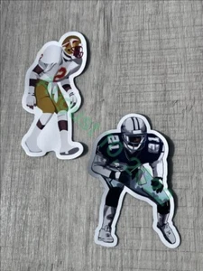 2021 Deion Sanders ~MAGNET~ (2) PACK VECTOR ART Cowboys THROWBACK NFL - Picture 1 of 2