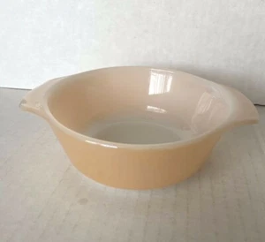 Vintage Fire King Anchor Hocking Peach Lustre 12 oz Casserole Baking Oven 472 - Picture 1 of 8