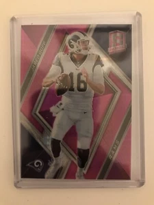 Panini Spectra 2018 Short Print SP Neon Pink JARED GOFF 85 16/20 - Picture 1 of 2