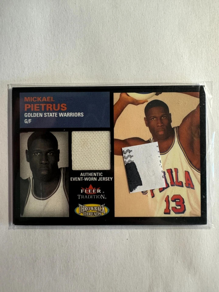 K221,171 - 2003-04 Fleer Tradition Throwback Threads Worn #MP Mickael Pietrus - Image 1 of 1