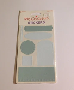 Mrs. Grossman's Stickers Lot of 3 Sheets Brand New Package ~Blue Green~Tags #2 - Picture 1 of 1