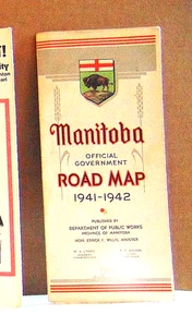 Mapa de ruta oficial del gobierno de Manitoba 1941-42 - Imagen 1 de 1