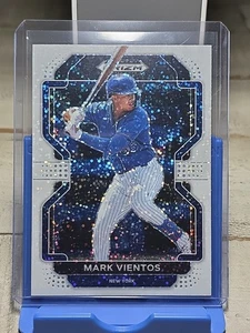 2022 PANINI PRIZM DRAFT PICKS MARK VIENTOS WHITE SPARKLE PRIZM RC SSP METS - Picture 1 of 2