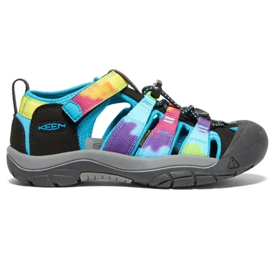 Sandalias informales Keen Newport H2 TieDye Fisherman jóvenes niñas negras, azules 1018441 Foto 1 de 4