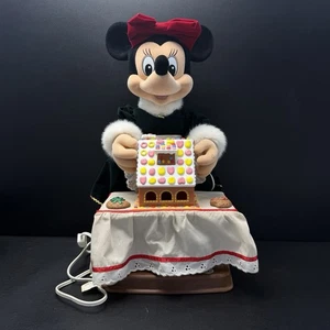 Telco 1996 Minnie Mouse Gingerbread House Animated Motionette Christmas - Picture 1 of 24