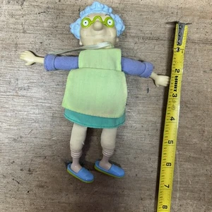 VINTAGE 1997 Nickelodeon RUGRATS Pickles  Grandparents GRANDMA Minka Doll 7" - Picture 1 of 2