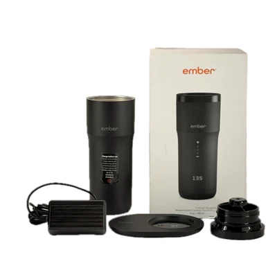 Taza de viaje inteligente Ember control de temperatura 2+ negra 12 oz TM231200US Bluetooth Foto 1 de 4